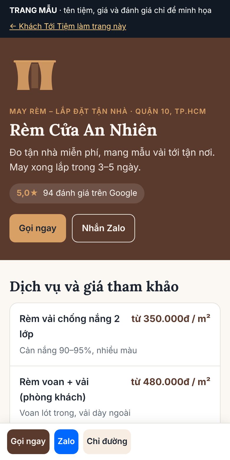 Trang mẫu Rèm cửa
